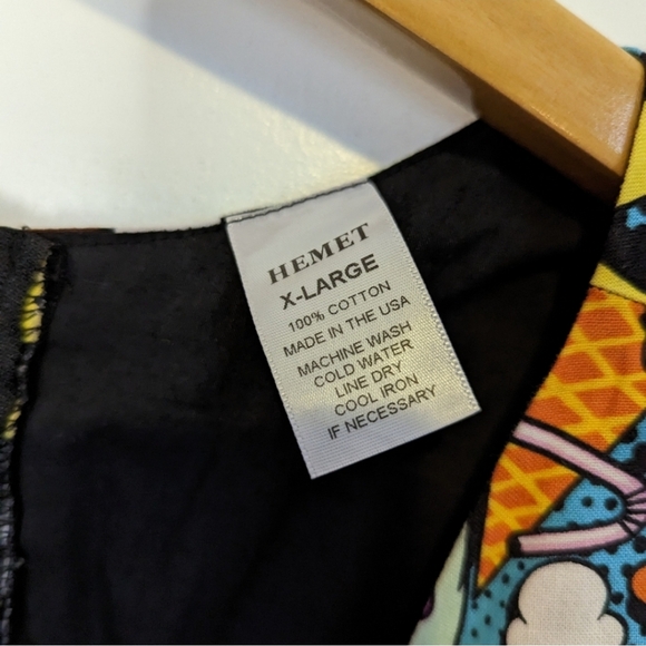 Hemet | Junk Food Pop Art Retro Pleated Dress - Picture 7 of 7